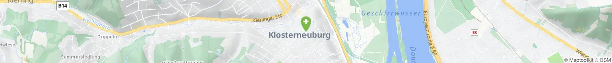 Kartendarstellung des Standorts für Rathaus-Apotheke in 3400 Klosterneuburg